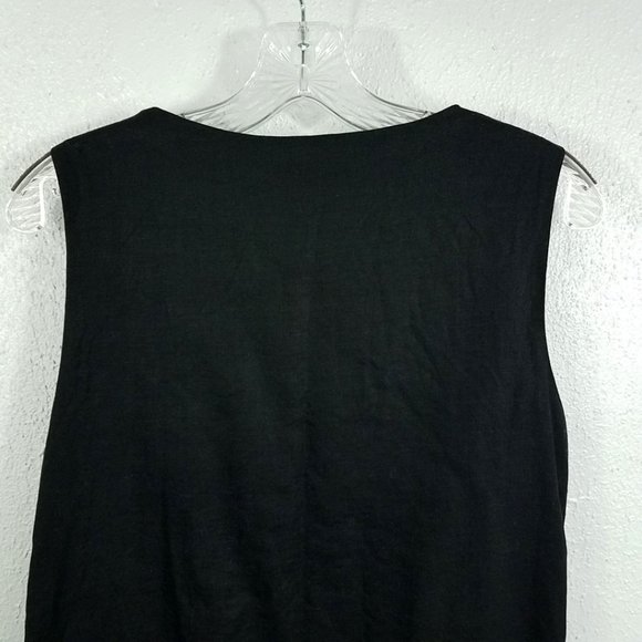 Sweet Miss Women's Crochet Embroidered Lace Flower Black Knee Length Dress - Picture 8 of 12